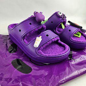 Crocs x McDonald's Grimace Cozy Sandals Clog Purple Bag Men sz 10 NEW Fast Ship